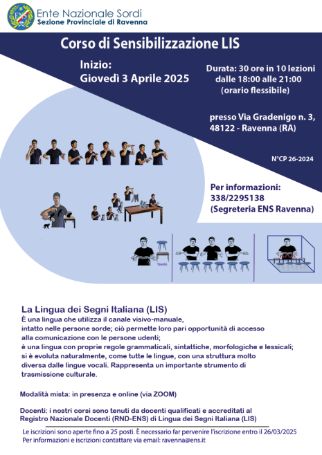 CORSO SENSIBILIZZAZIONE ENS RAVENNA 2025 1